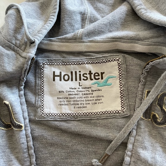 Youth HOLLISTER cropped hoodie top Size Large - Picture 5 of 5